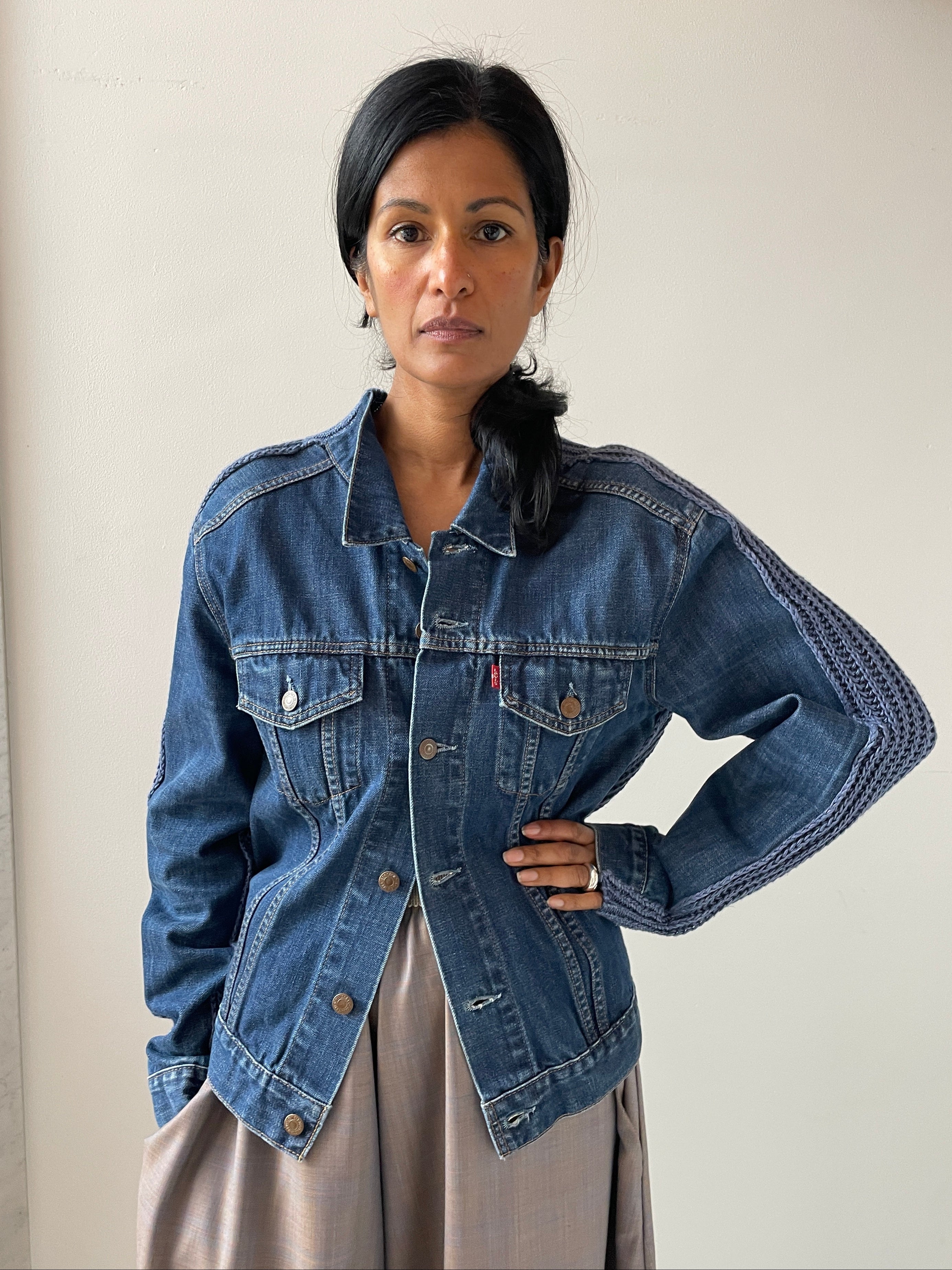 クリスタセヤ　Cristaseya Denim Cristaseya Jeansfrontpatent, Denim - Carmen Amsterdam
