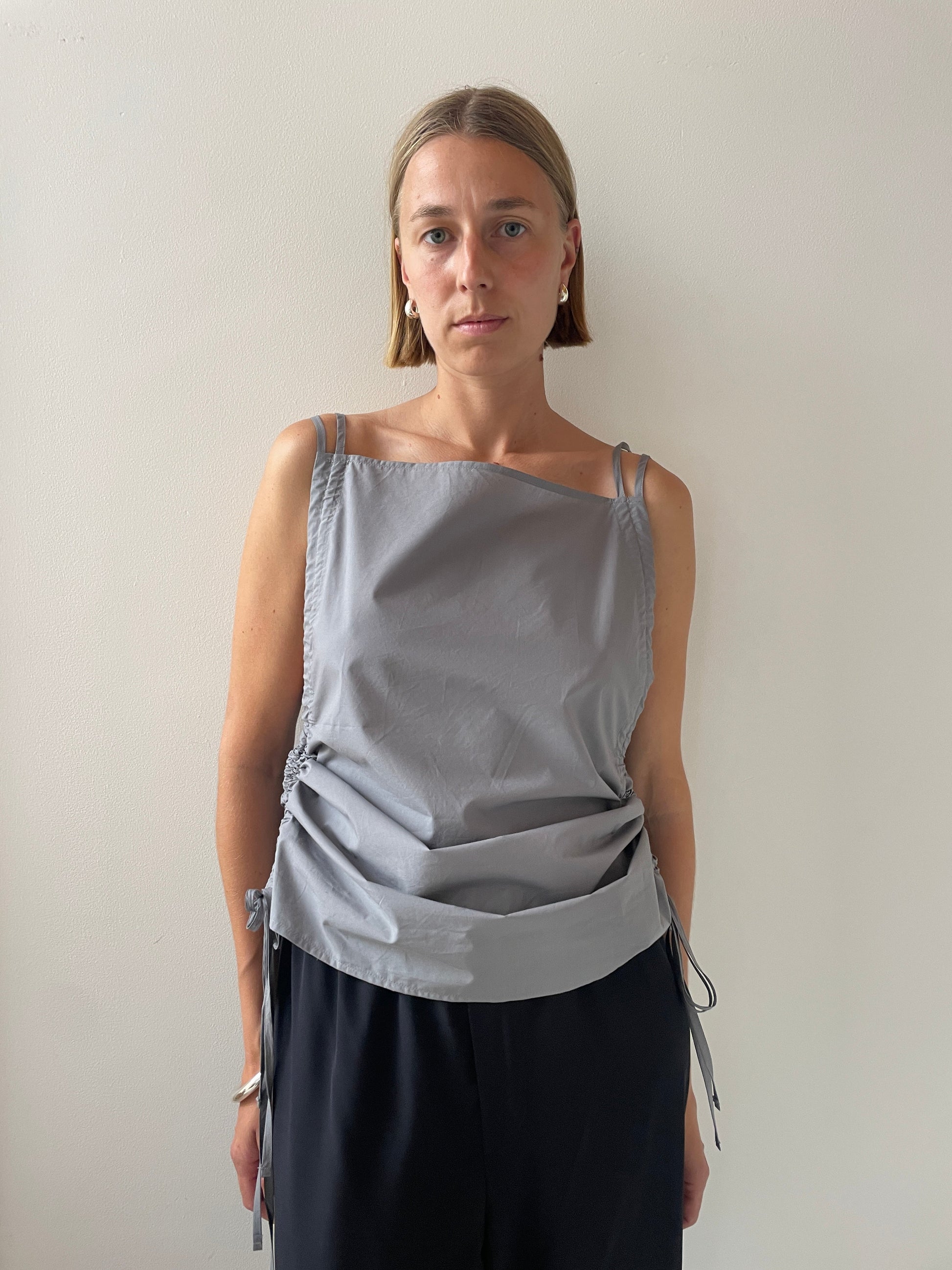 Pictorial Strap Top, Ziti Grey BASERANGE