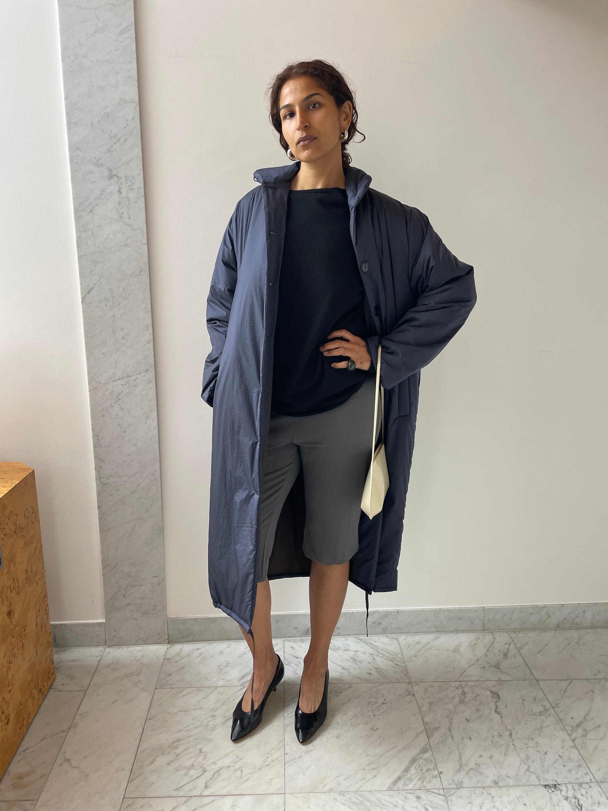 Padded Coat Crinkled Nylon, Orage BAMBOU ROGER KWONG