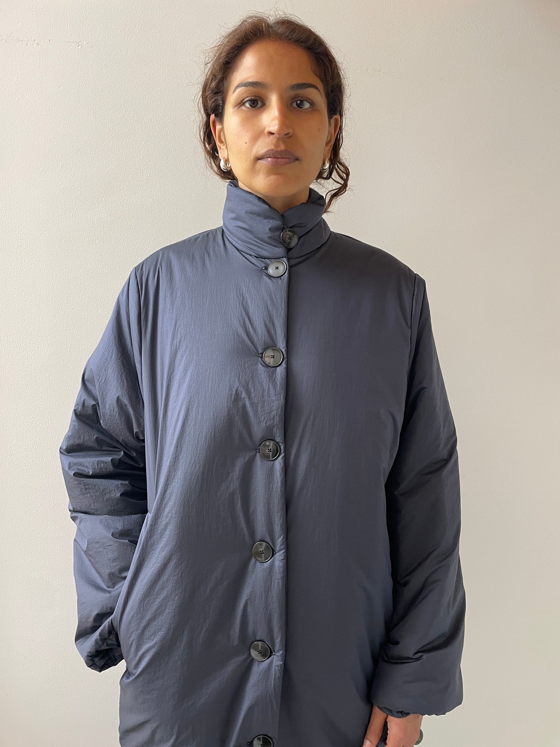 Padded Coat Crinkled Nylon, Orage BAMBOU ROGER KWONG