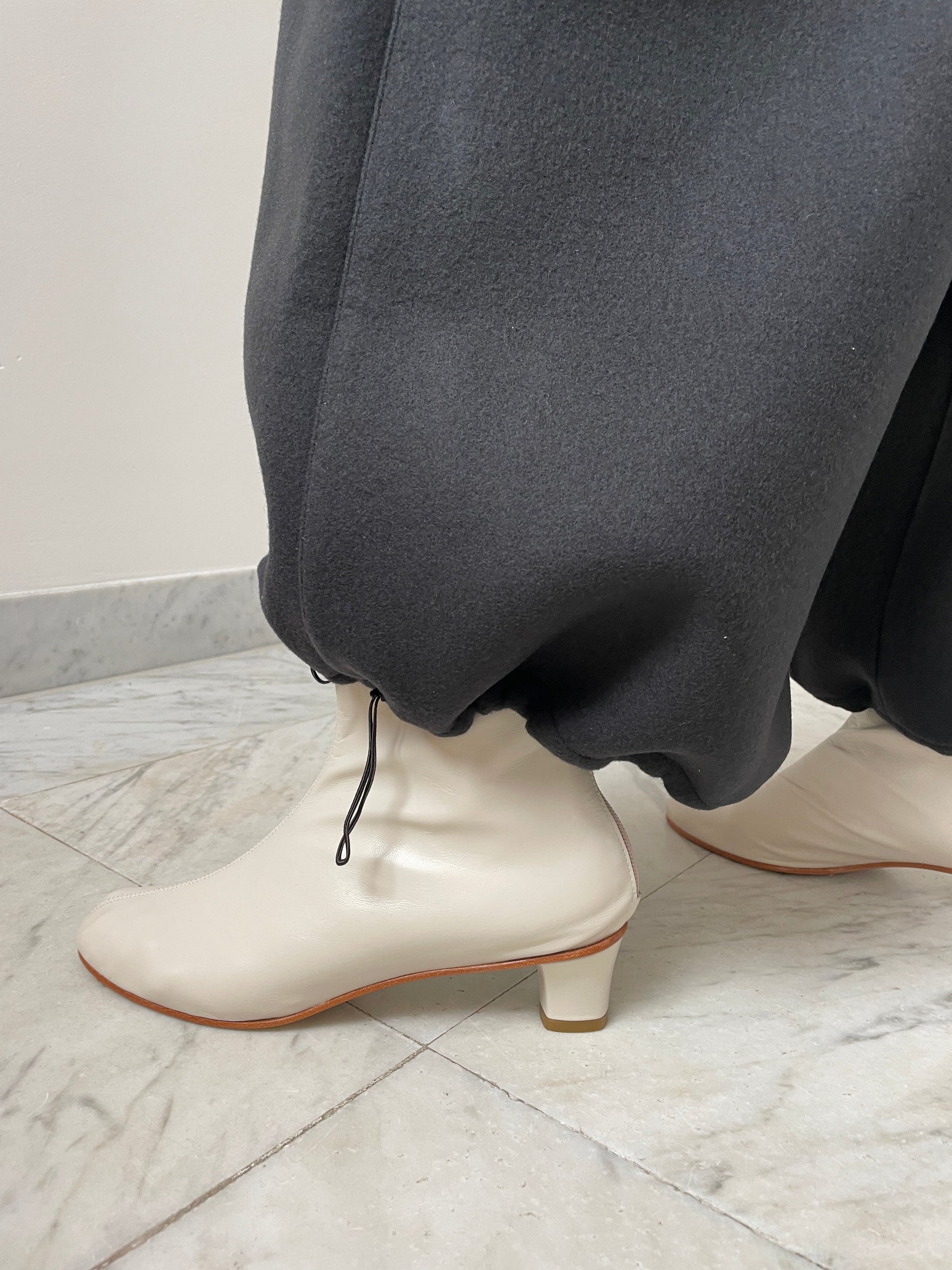Double Face Wool Trousers, Mousse BAMBOU ROGER KWONG