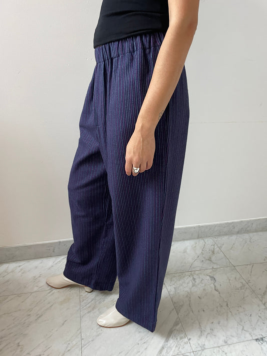 Claude Pants, Purple Stripe BASERANGE