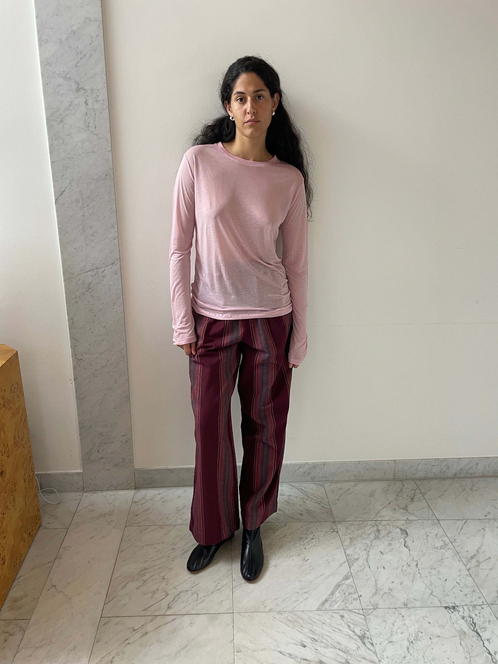 Long Sleeve Tee, Doro Pink BASERANGE