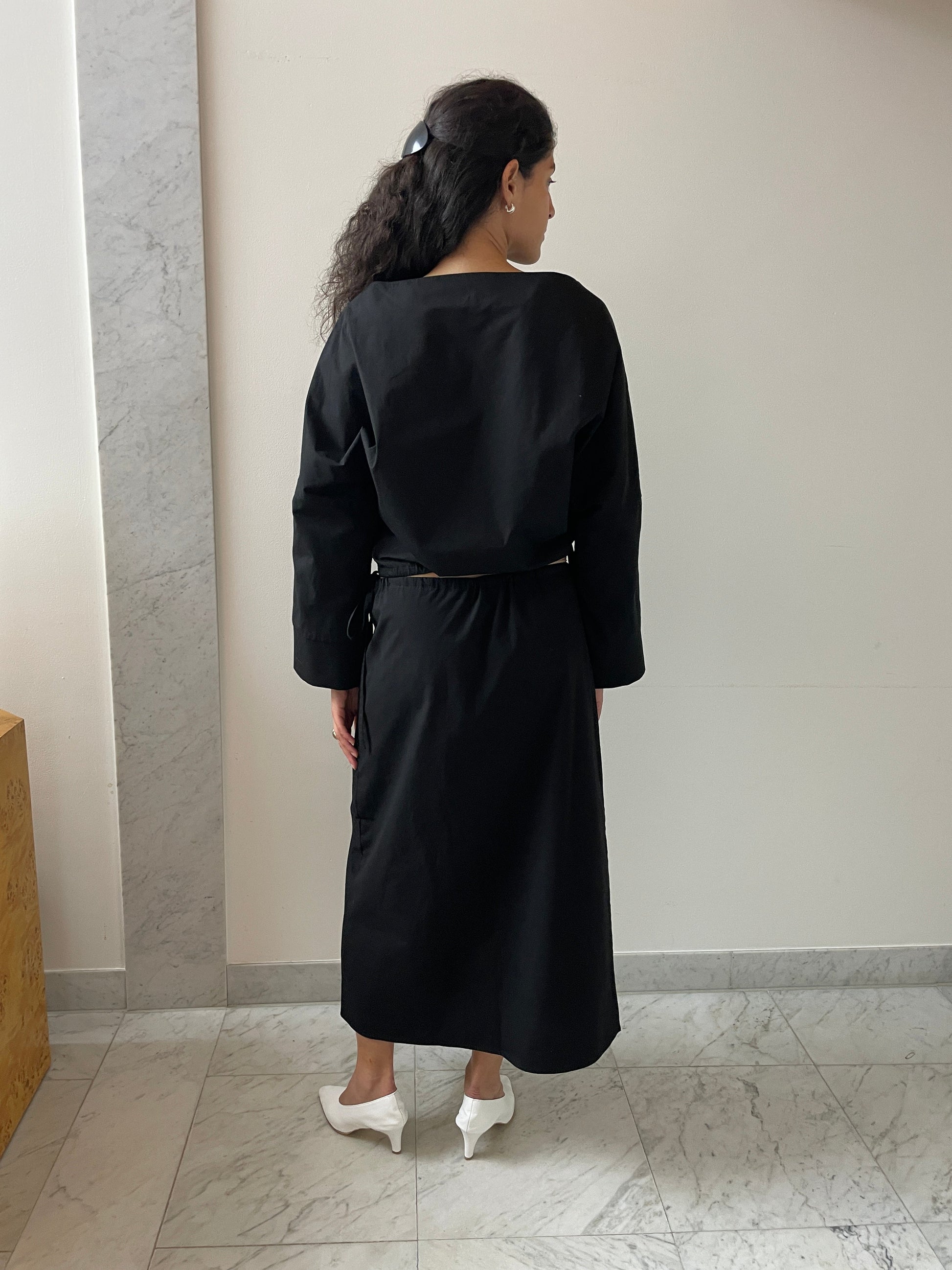 Column Skirt, Black Brooke Callahan