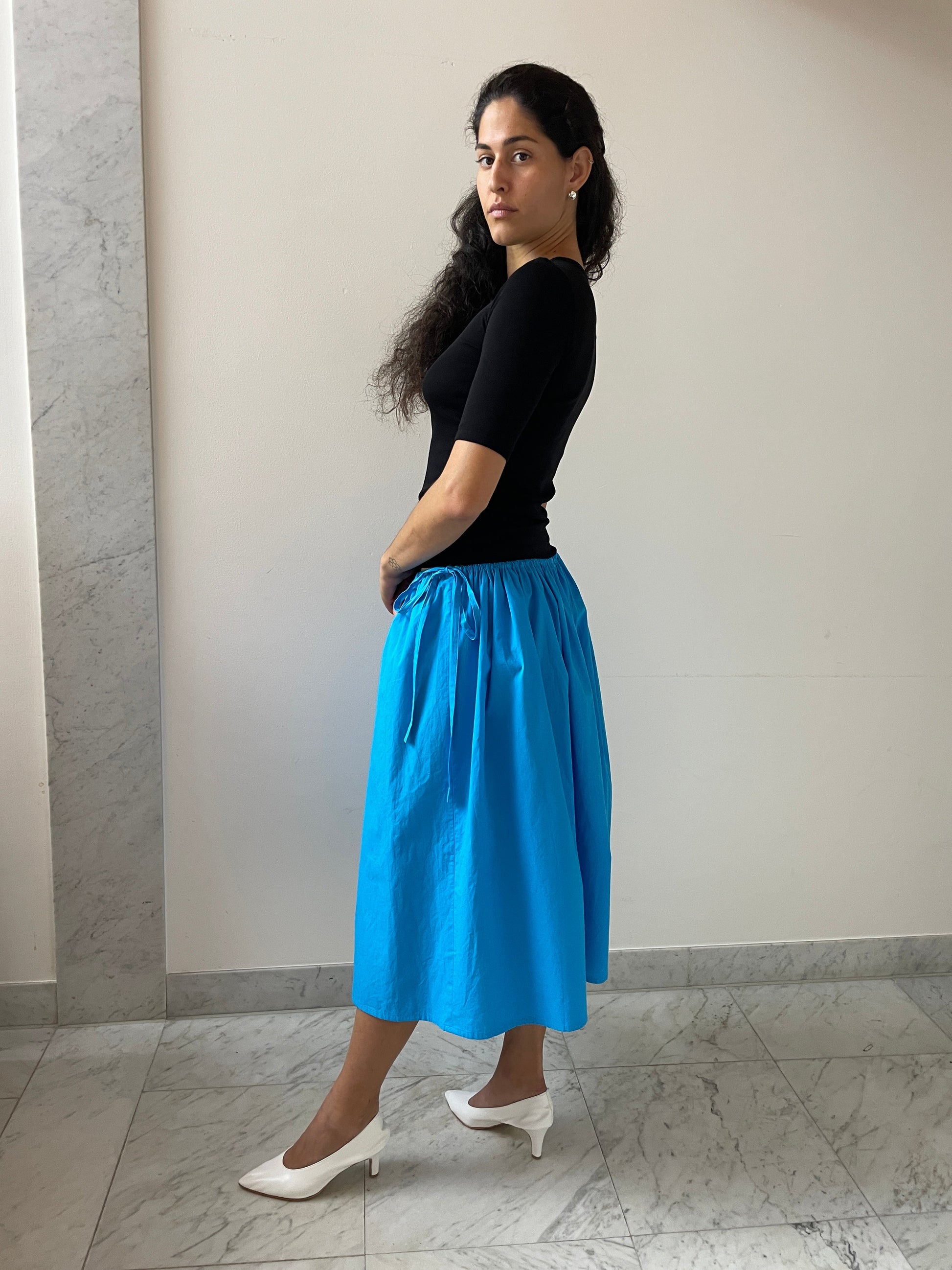 Tie Skirt, Turqoise Brooke Callahan