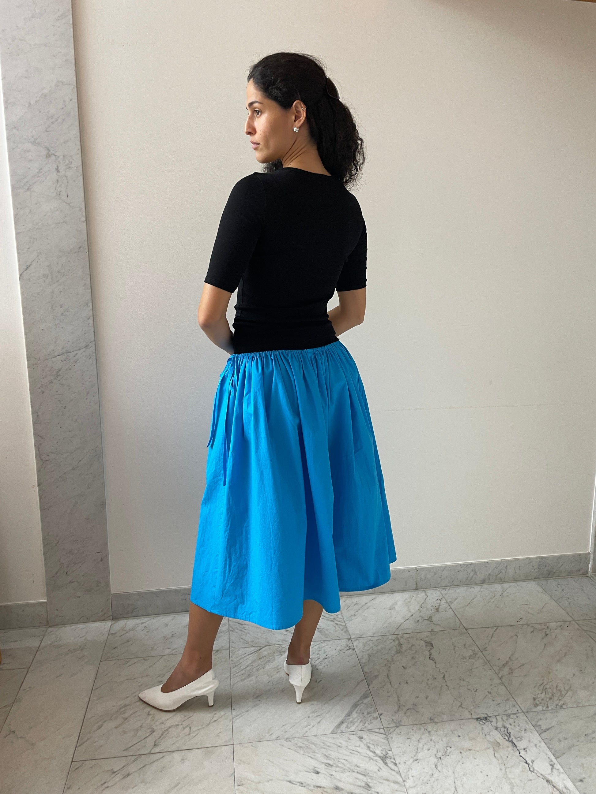 Tie Skirt, Turqoise Brooke Callahan