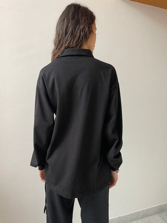 Lauren Collared Shirt, Black GIL RODRIGUEZ