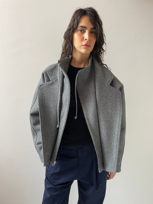 Augusta Jacket, Marled Grey MARYAM NASSIR ZADEH