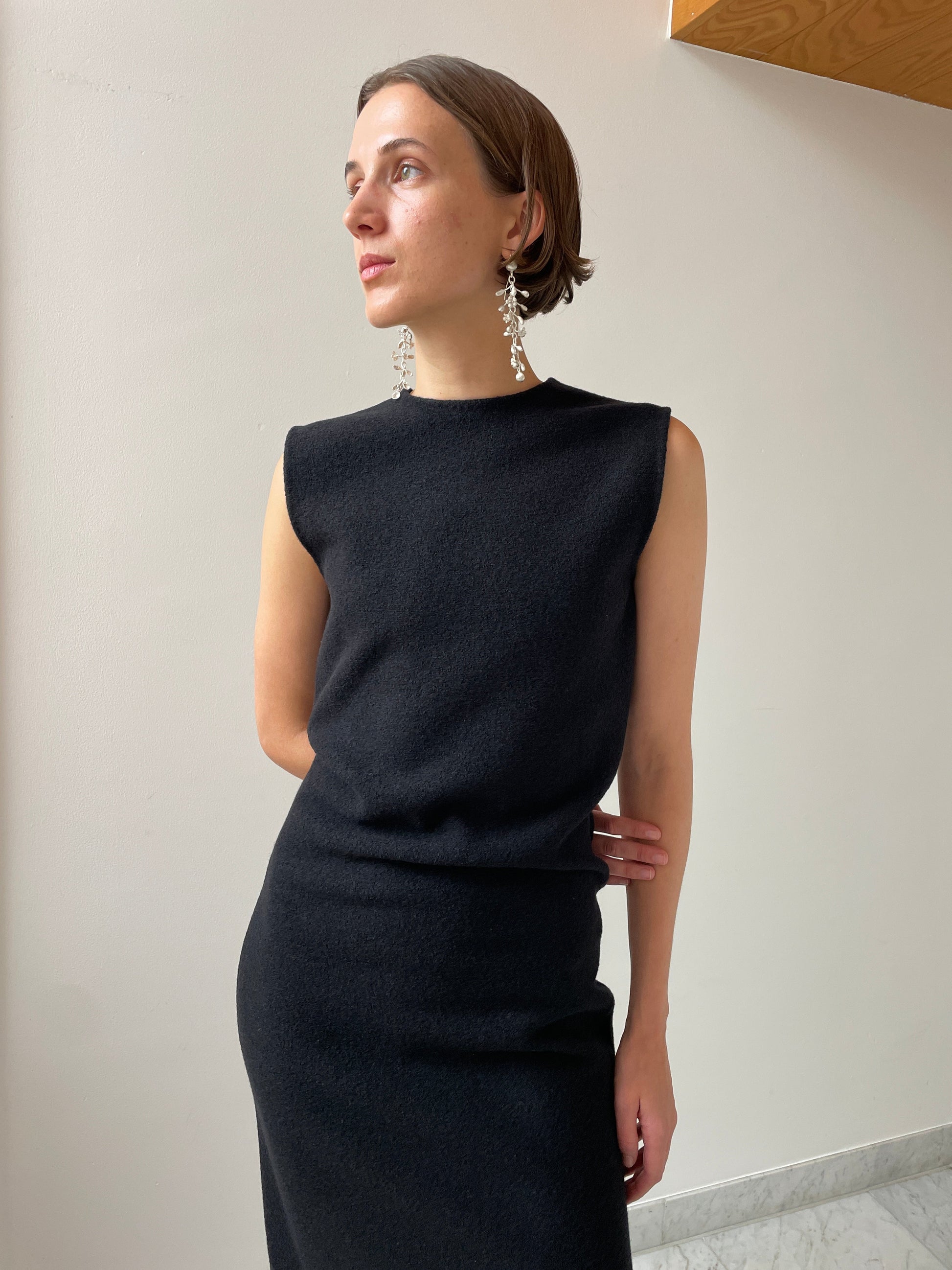 Walker Dress Long, Black RIER