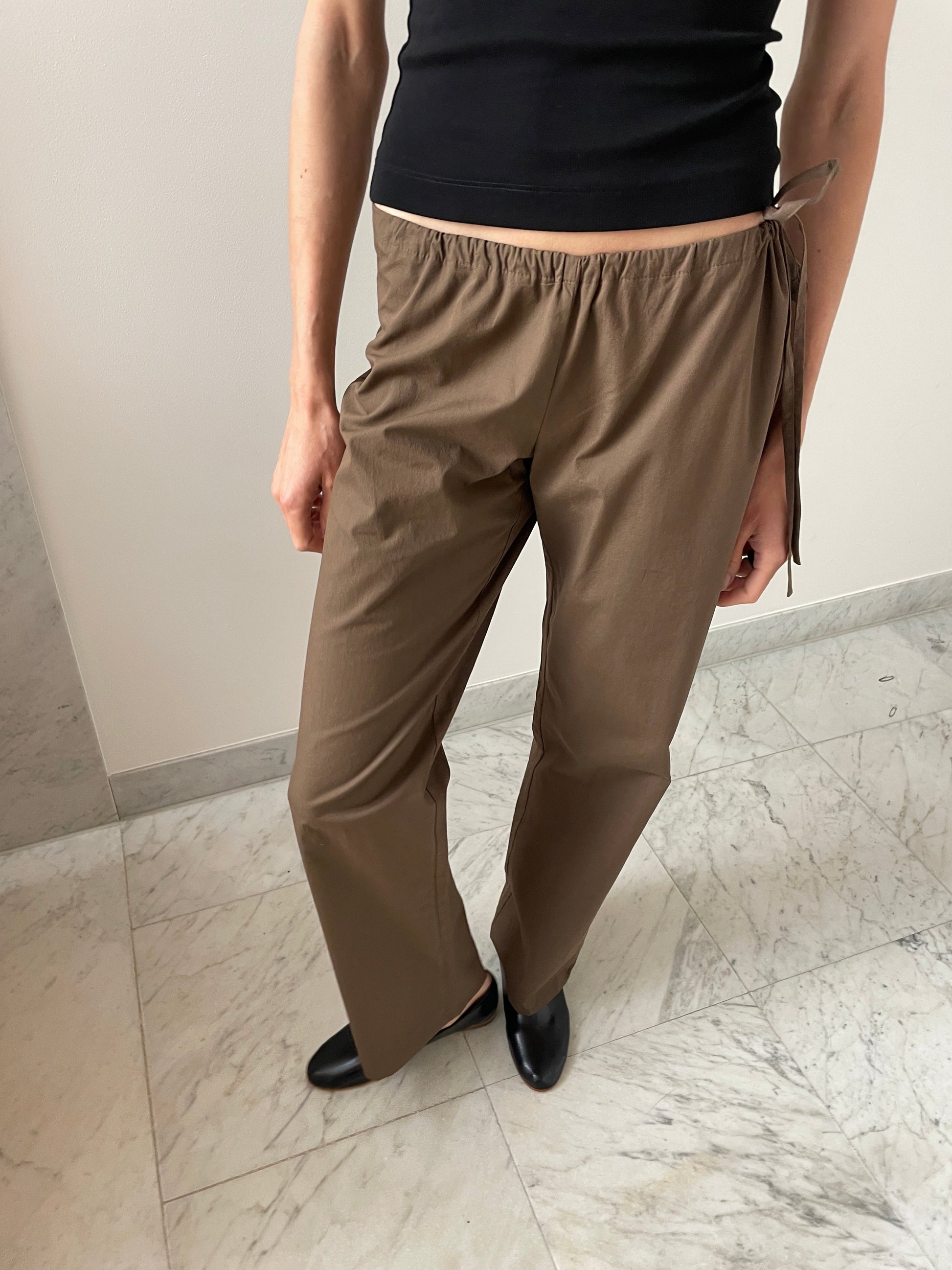 Tie Pants, Chocolate Brooke Callahan