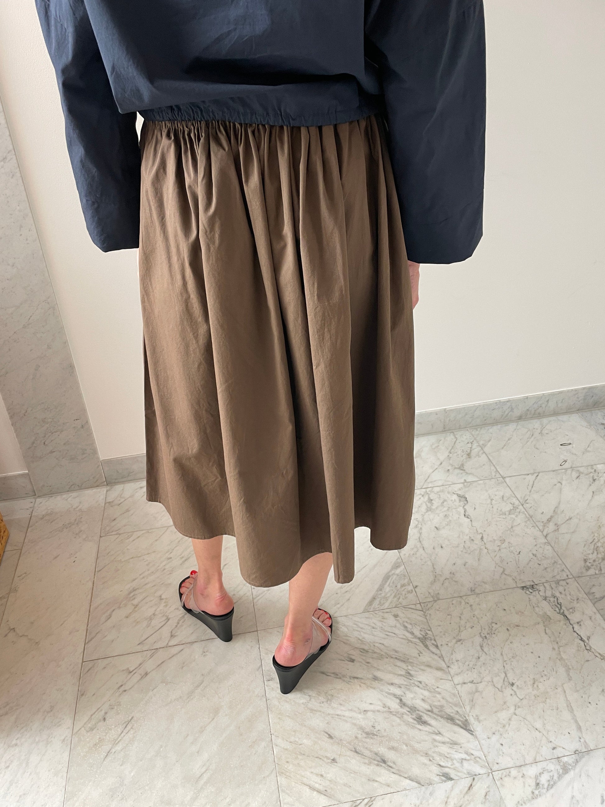 Tie Skirt, Chocolate Brooke Callahan
