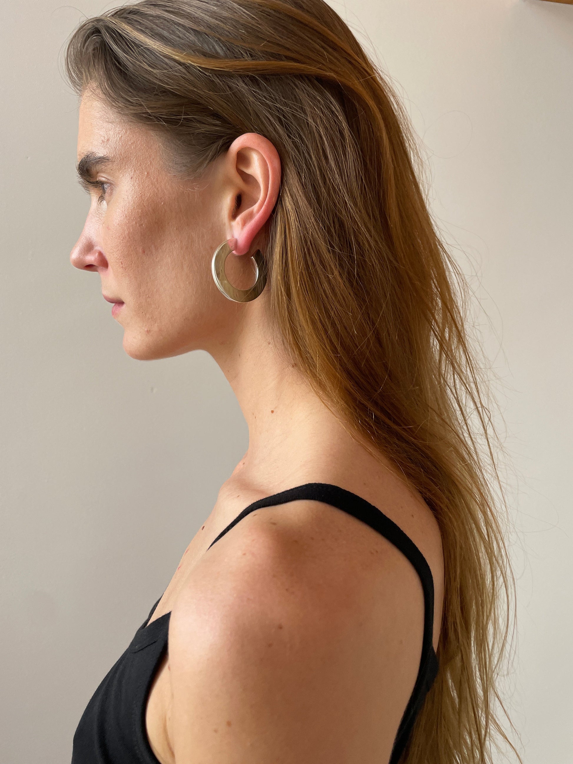 Classic Hoop Earrings, Silver SOPHIE BUHAI