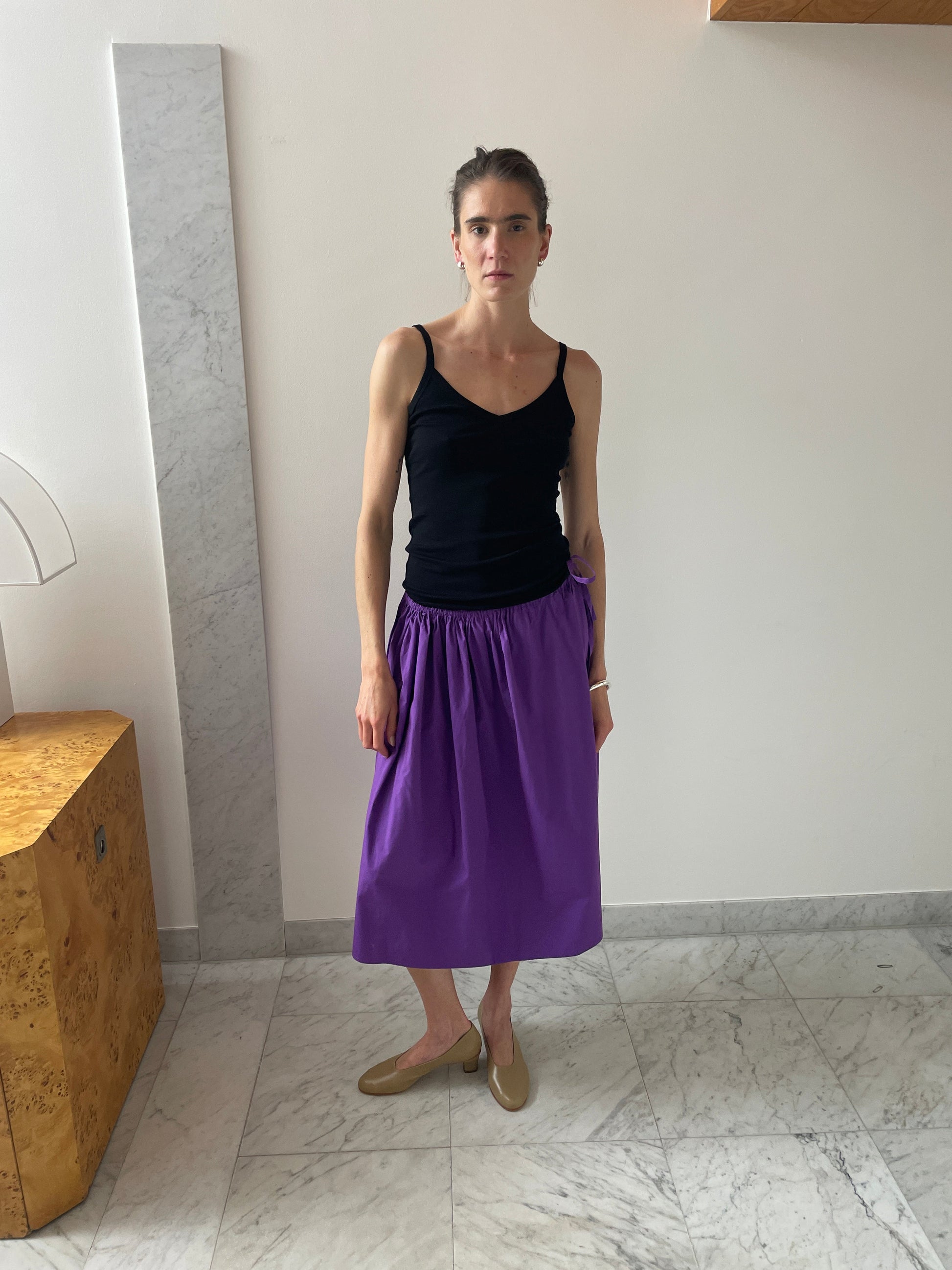Tie Skirt, Purple Brooke Callahan
