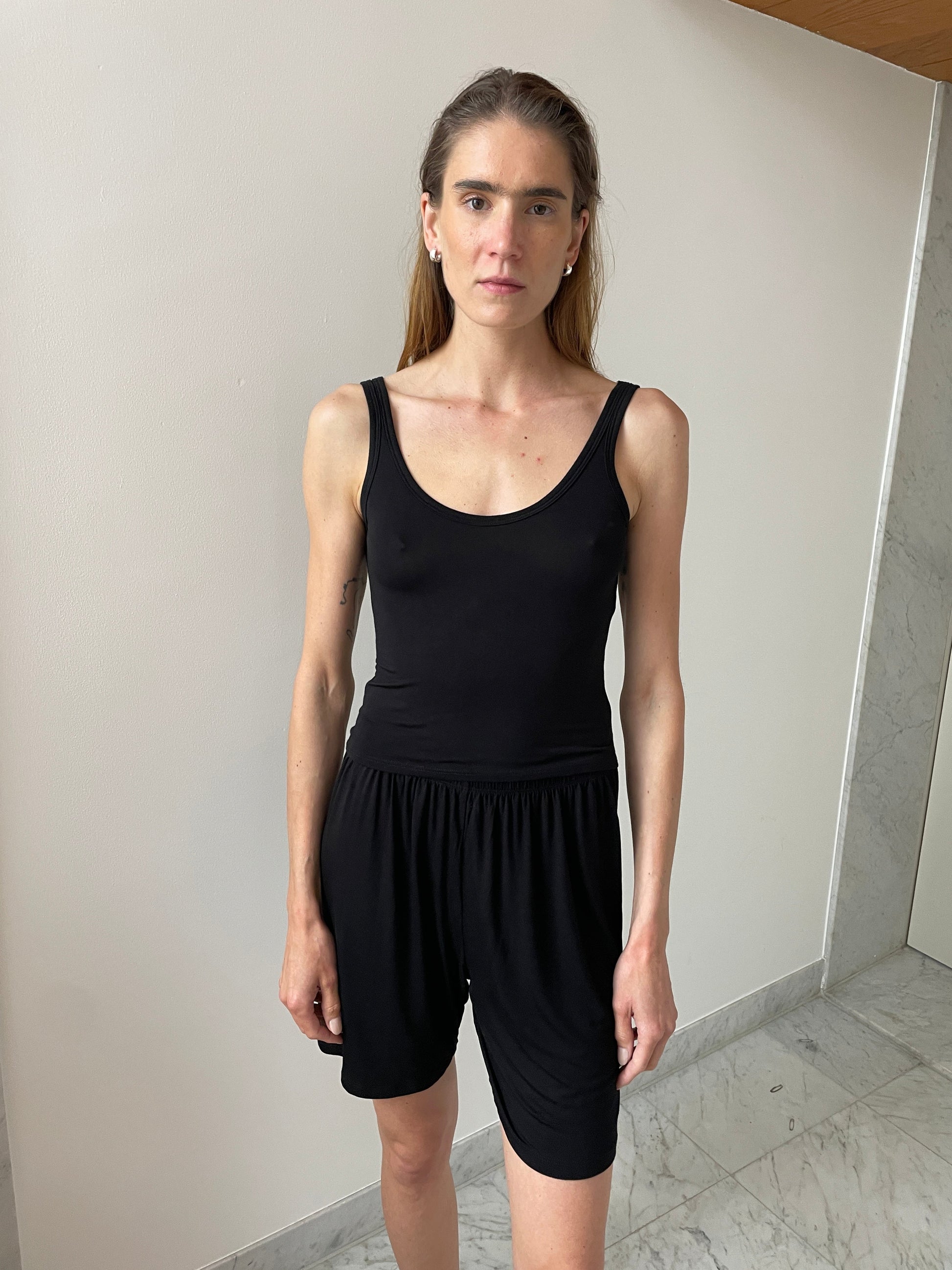 Recline Tank, Black KYE INTIMATES