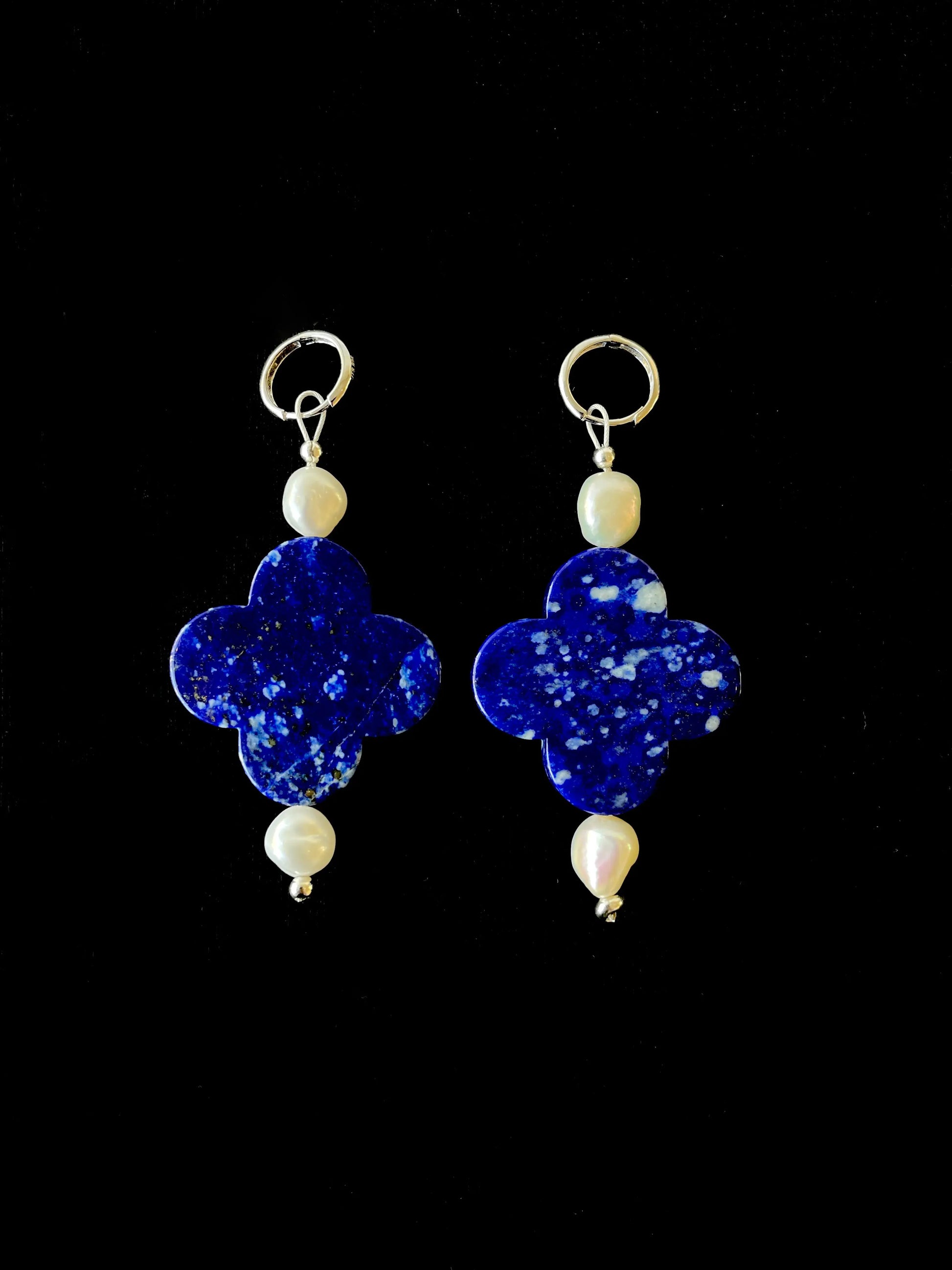 Let there be Light Earrings, Blue Lapis SANTANGELO