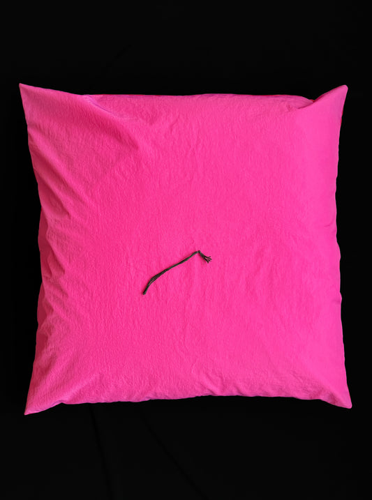 Square Pillow, Red and Pink PIEN STUDIOS