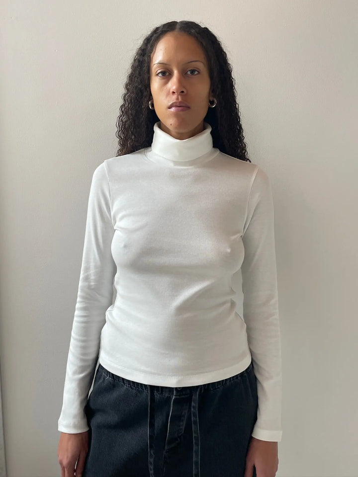 Dinah Turtleneck, White FLORE FLORE