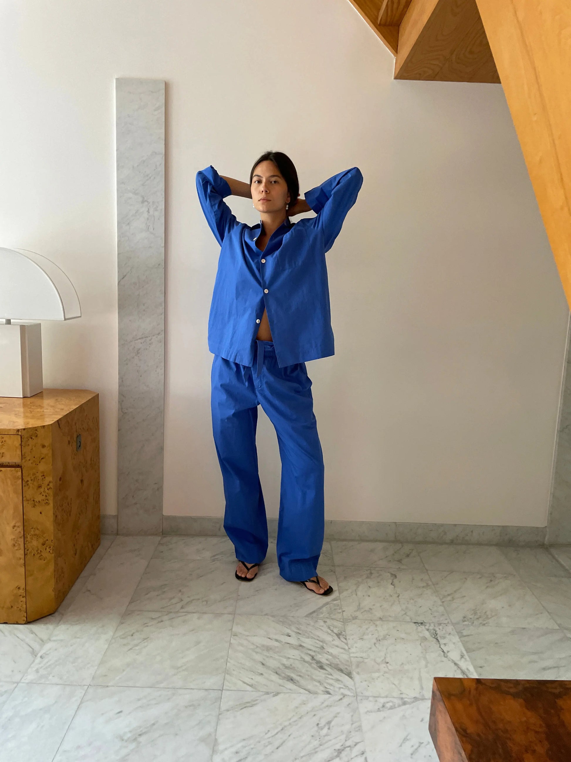 Pyjama Pants, Royal Blue TEKLA