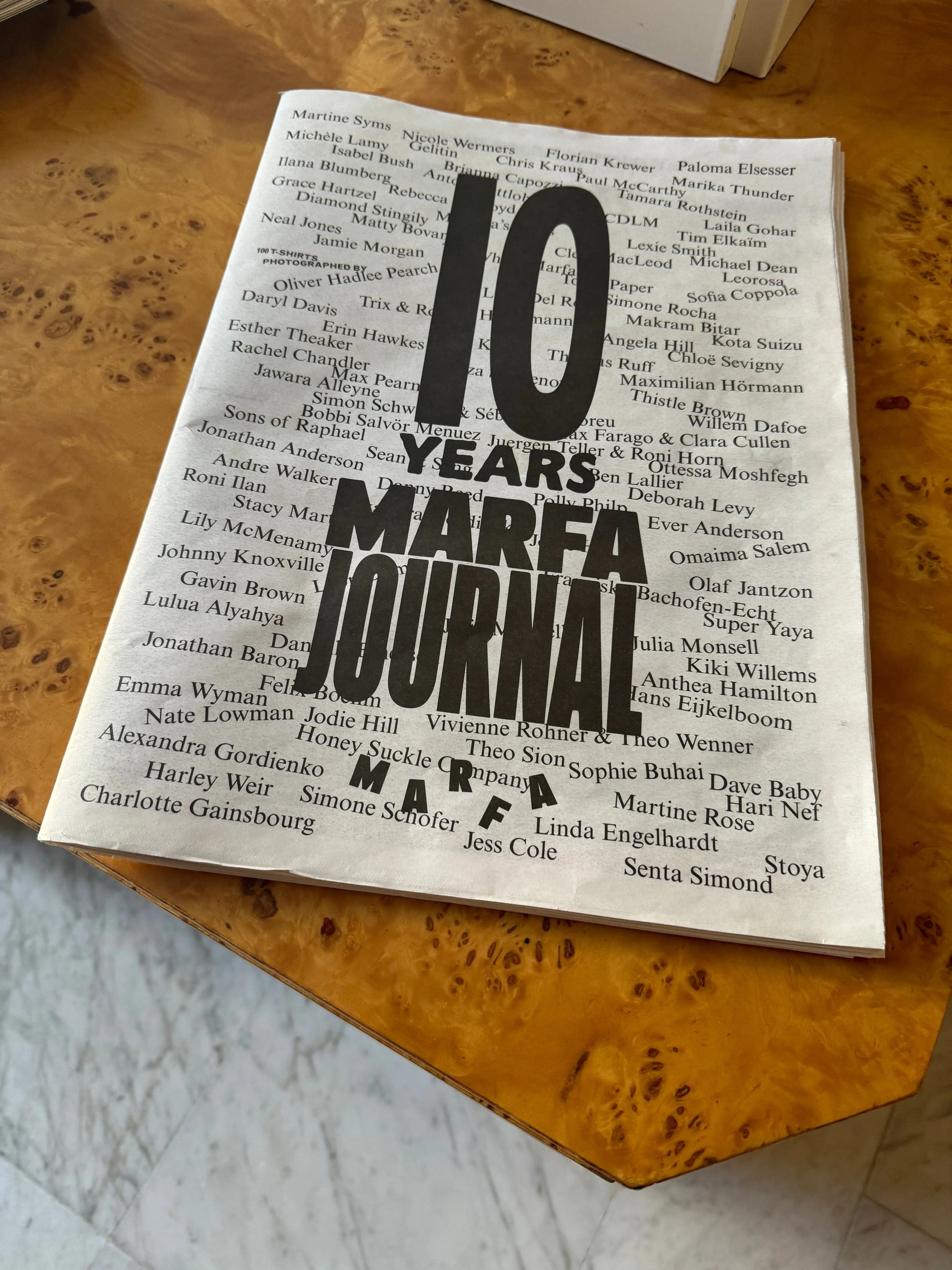 MARFA NEWSPAPER 10 YEARS MARFA