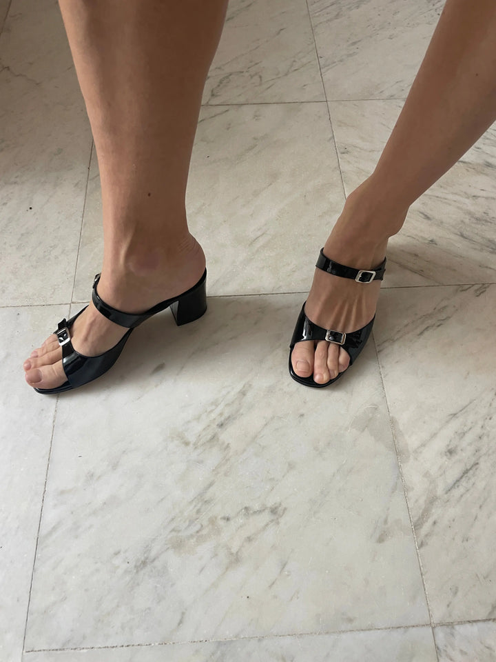 Una Sandal, Black Patent MARYAM NASSIR ZADEH