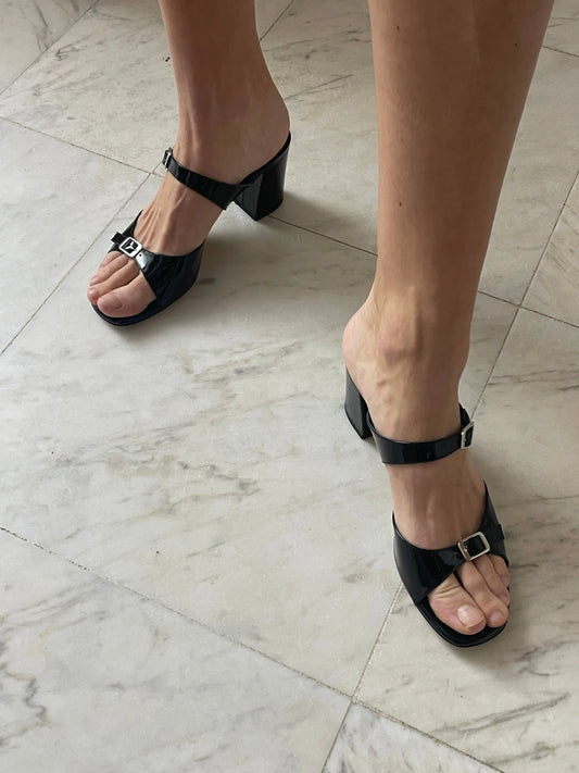 Una Sandal, Black Patent MARYAM NASSIR ZADEH