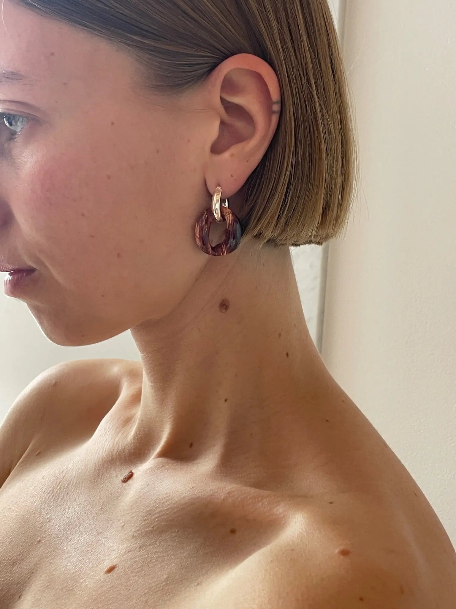 Bad Orb Earrings, Red Jasper SANTANGELO