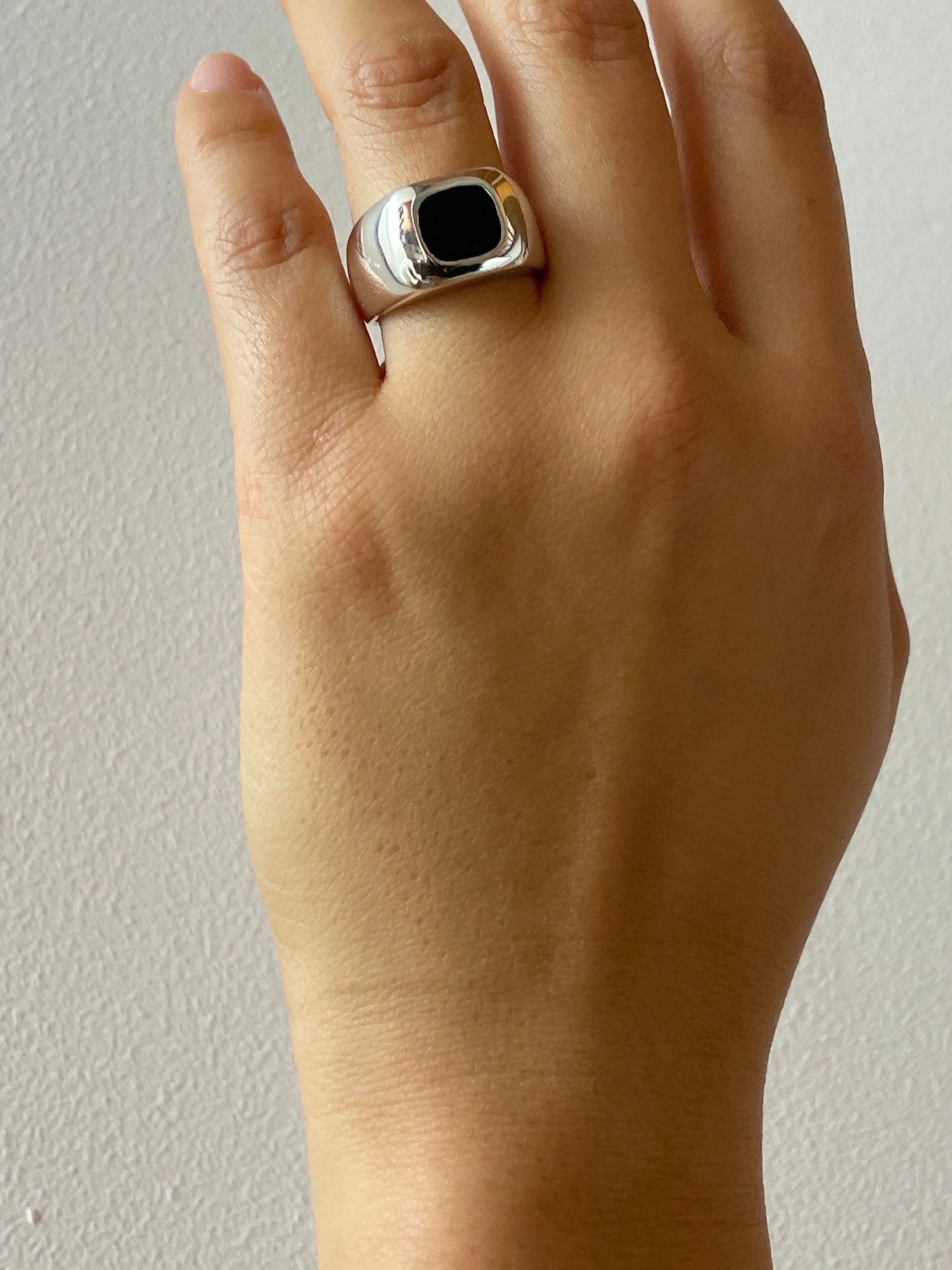 Godfather Ring, Silver & Onyx SOPHIE BUHAI