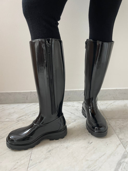 Tijntje High Boot, Shiny Black KASSL