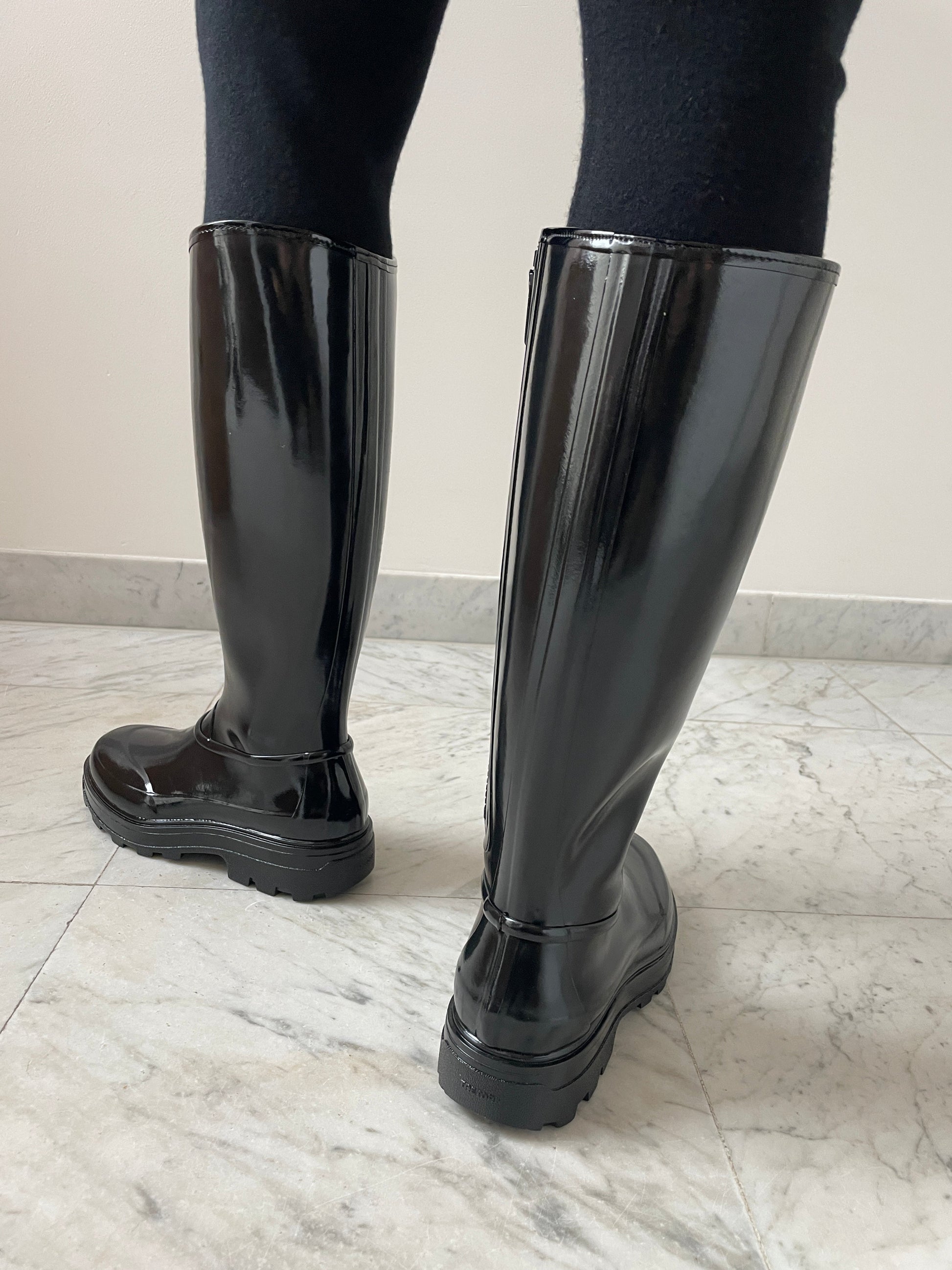 Tijntje High Boot, Shiny Black KASSL