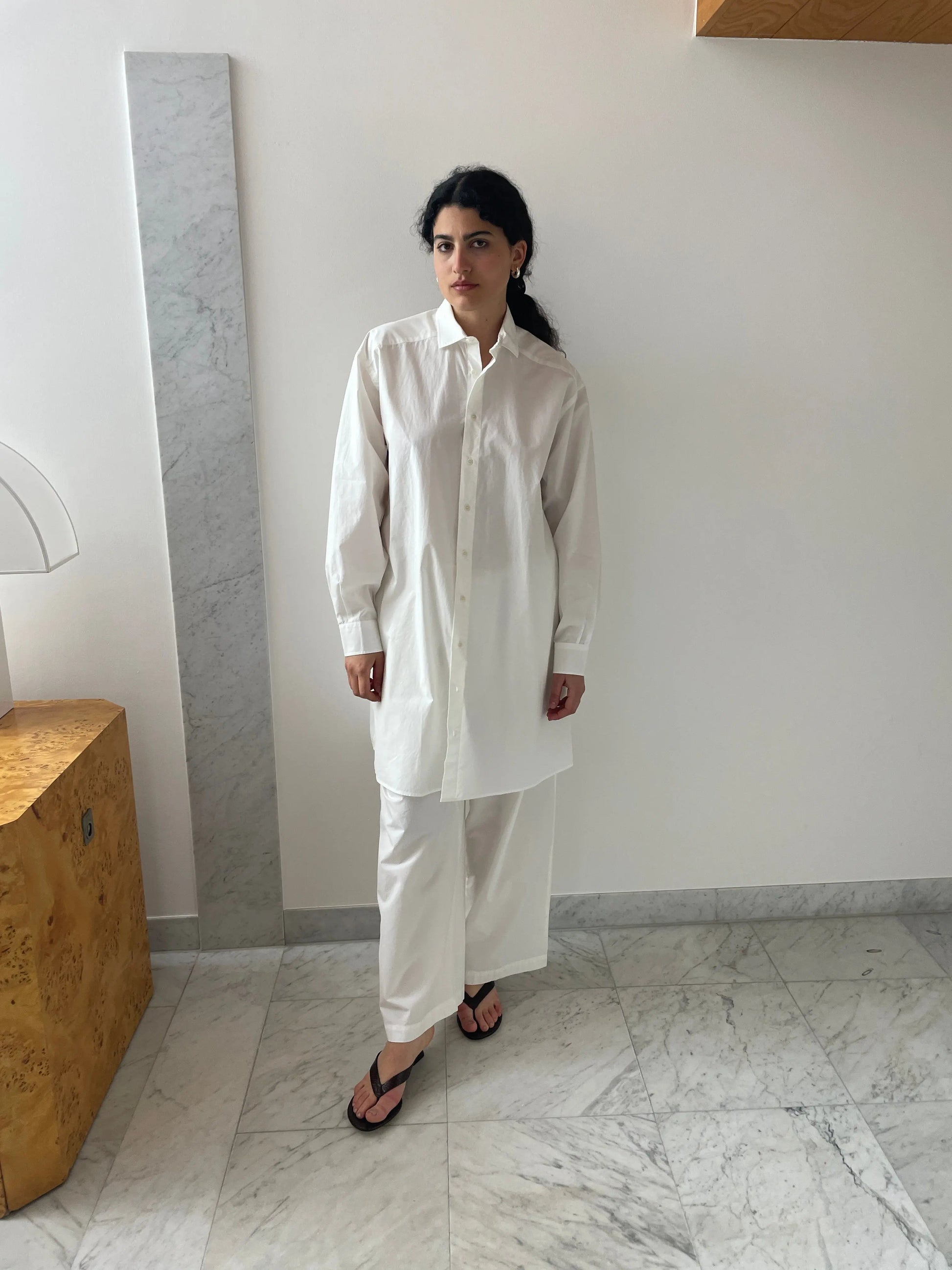 Claude Shirt Dress, Undyed BASERANGE