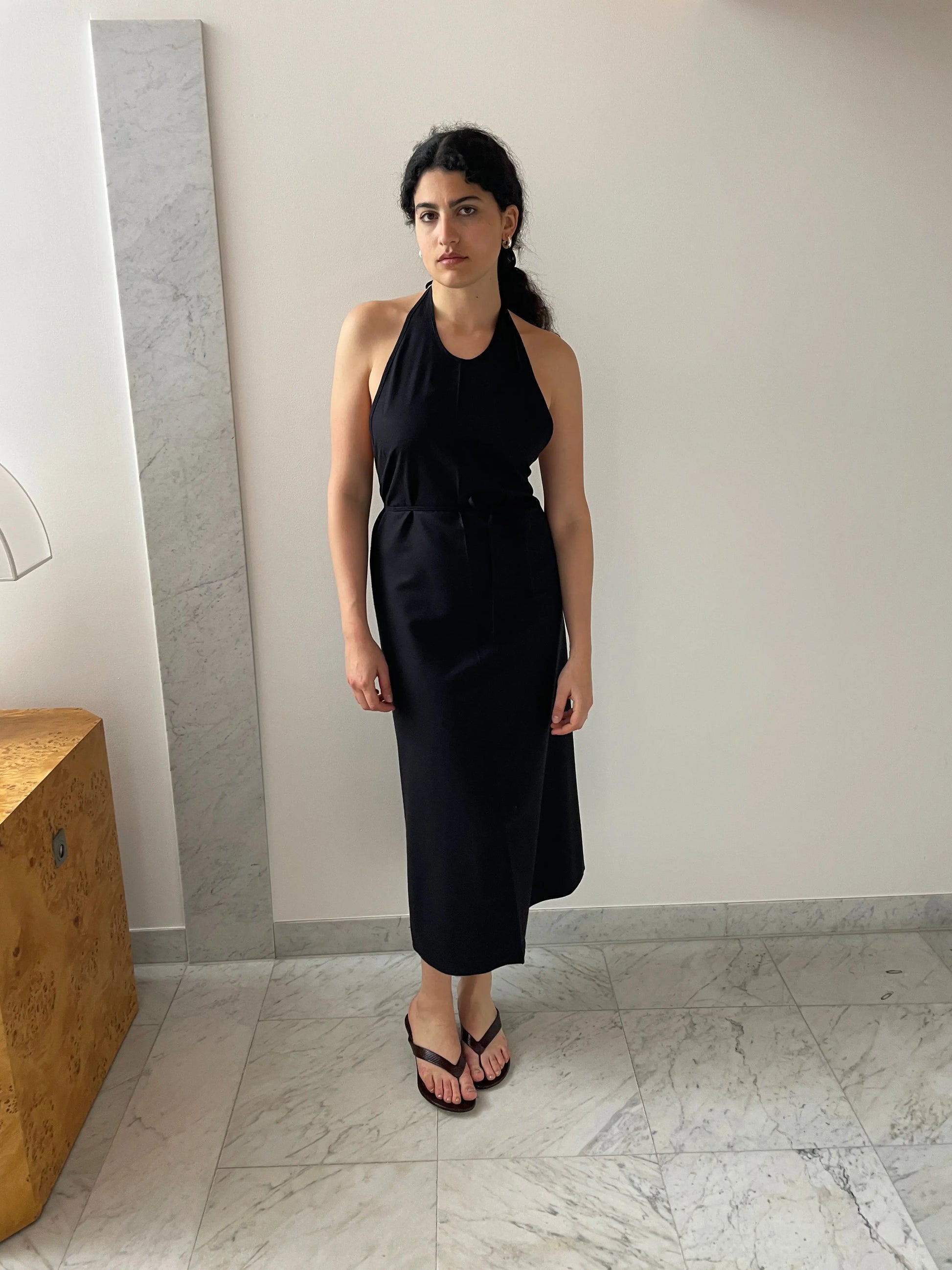 Apron Dress, Black BASERANGE