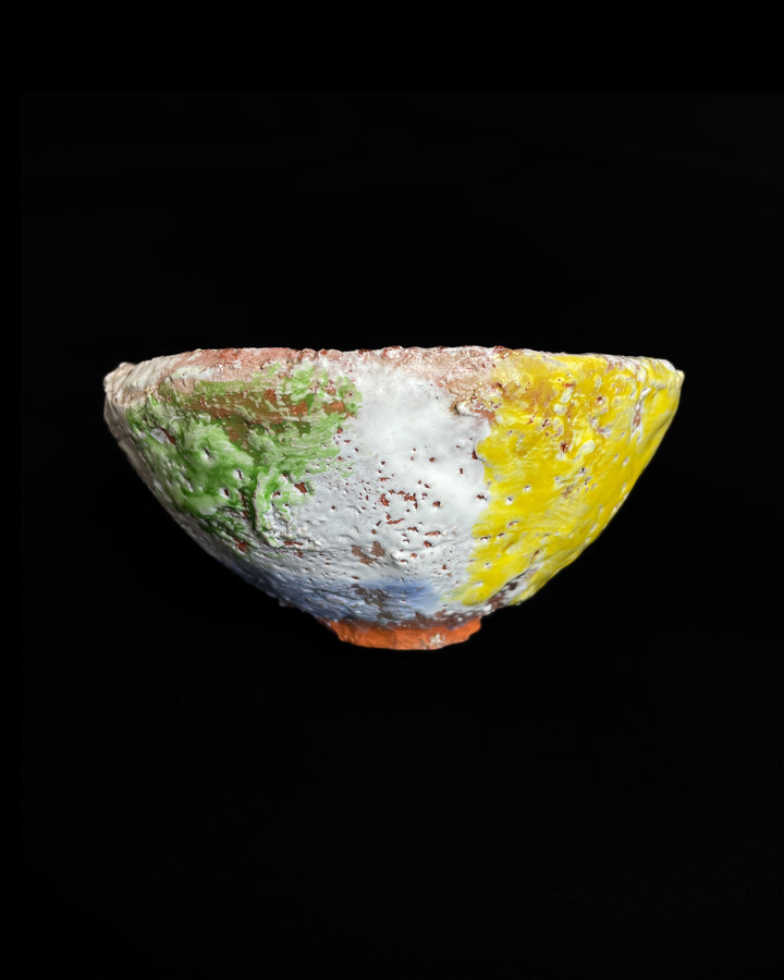 Tea Cup, terra cotta / white inside May Liok