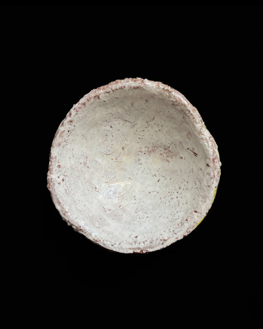 Tea Cup, terra cotta / white inside May Liok