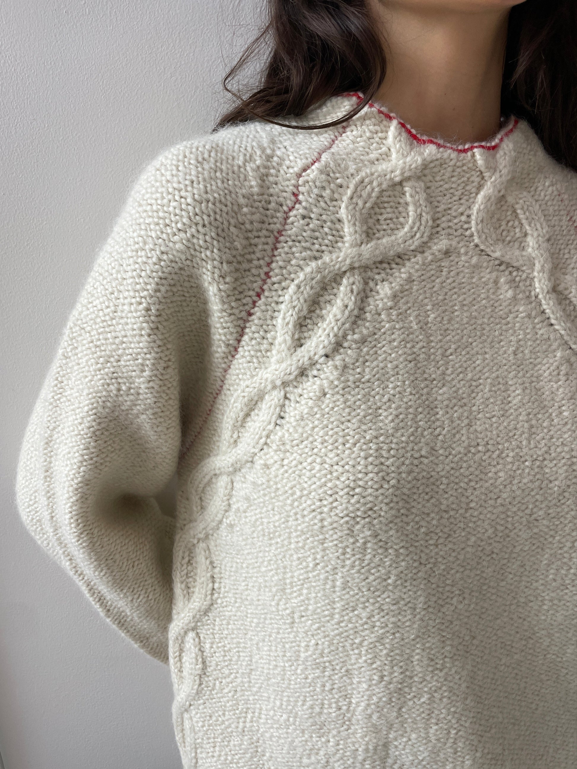 Fisherman's Sweater, Egret ECKHAUS LATTA