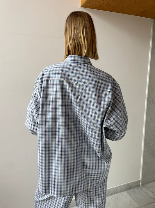 Claude Shirt, Blue Check BASERANGE