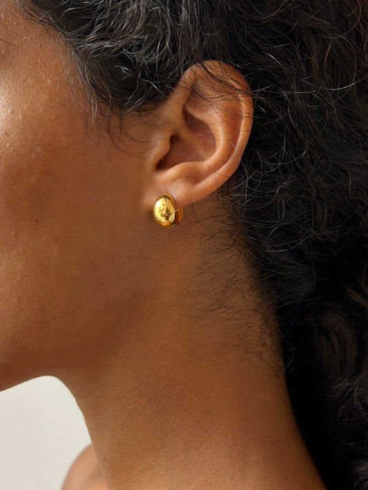 Reversible Hinged Hoops, Gold Vermeil SOPHIE BUHAI