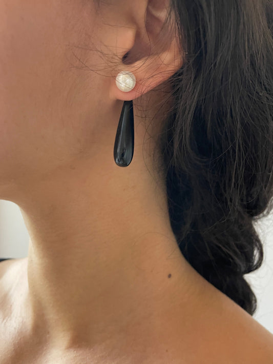 Small Angelyne Earrings, Onyx SOPHIE BUHAI