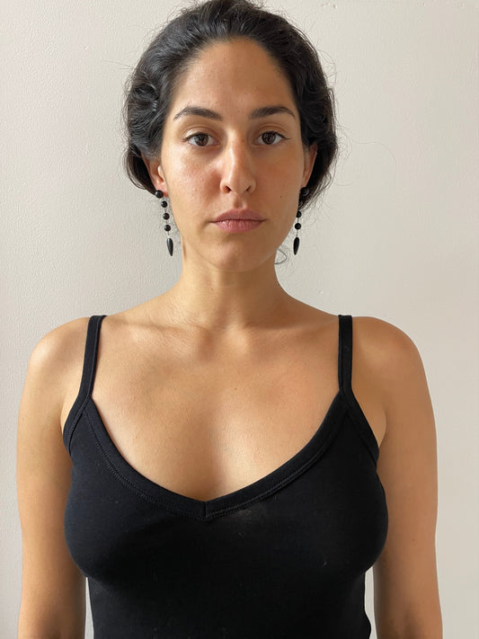 Small Phoenician Earrings, Onyx SOPHIE BUHAI