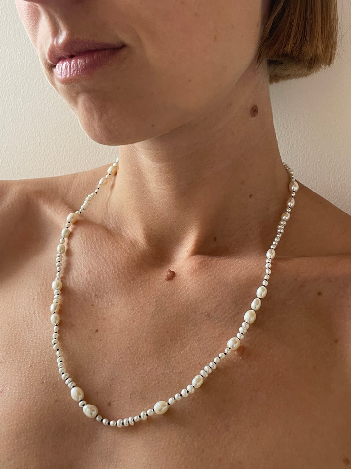 White Pearl Mermaid Necklace, 24", Pearl SOPHIE BUHAI