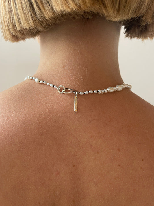 White Pearl Mermaid Necklace, 24", Pearl SOPHIE BUHAI