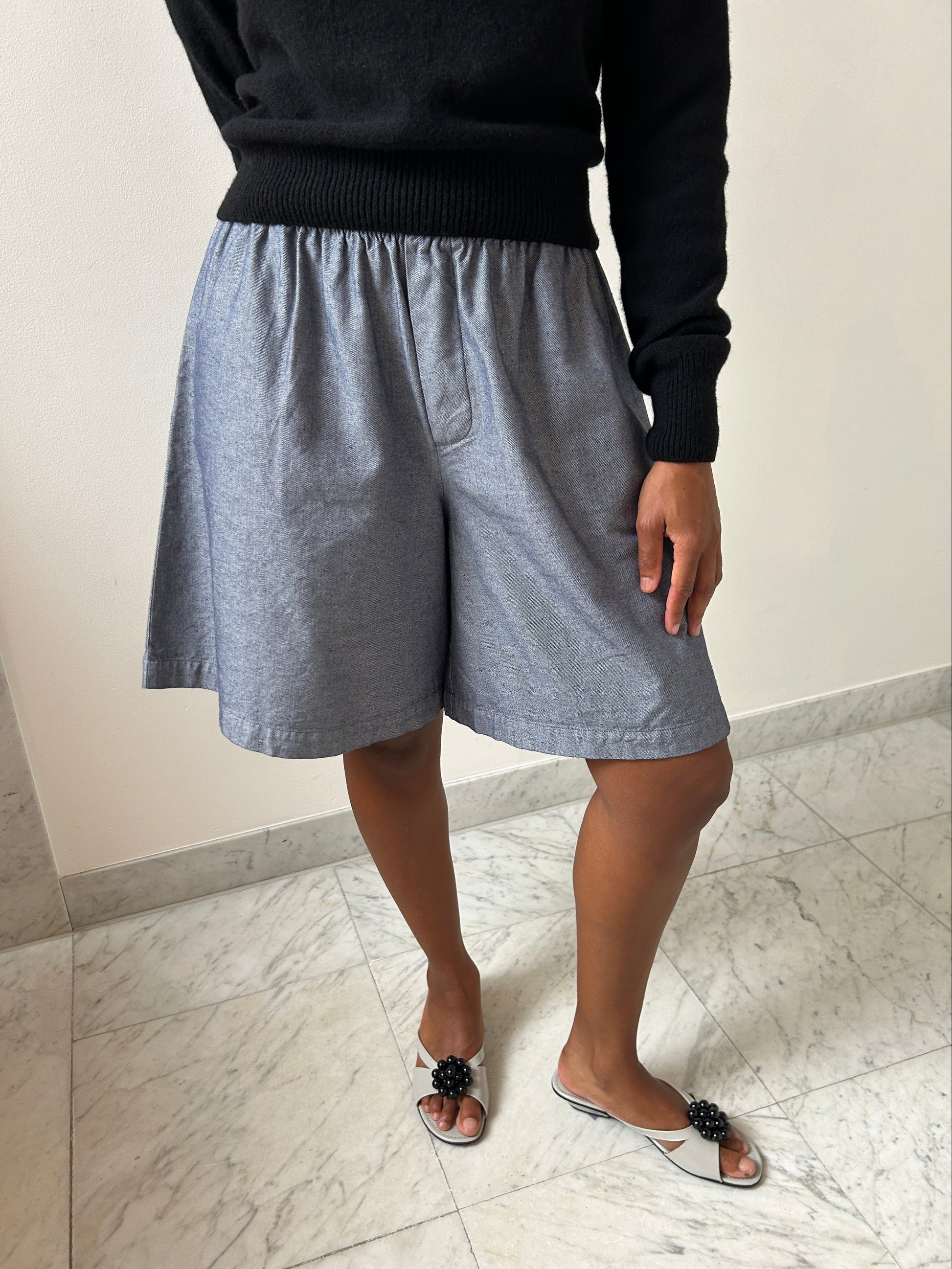 Claude Shorts, Dark Denim BASERANGE