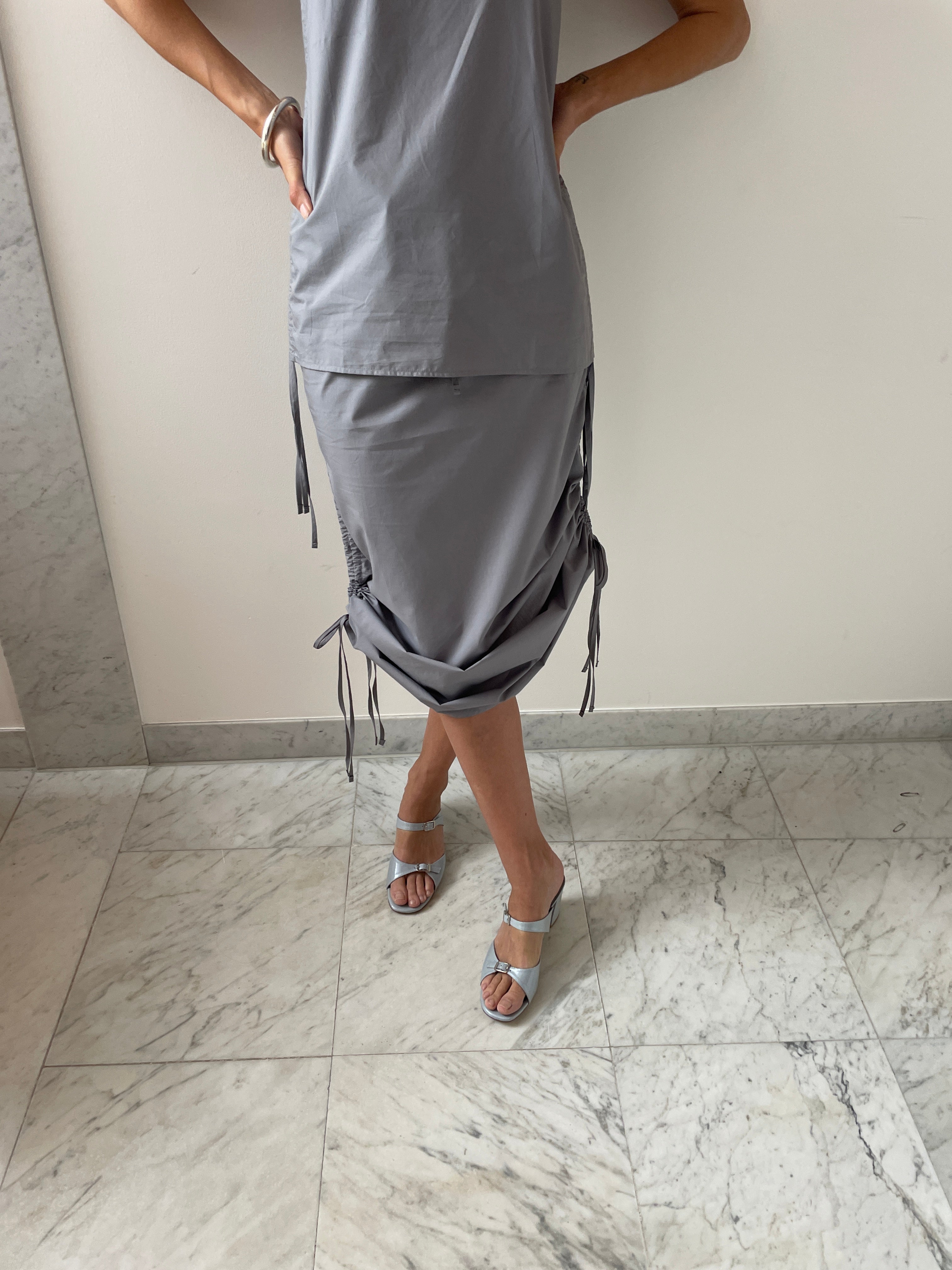 スカート Pictorial Strap Skirt Baserange【ベースレンジ】pictorial strap skirt 