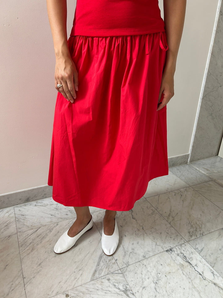 Tie Skirt, Red Brooke Callahan