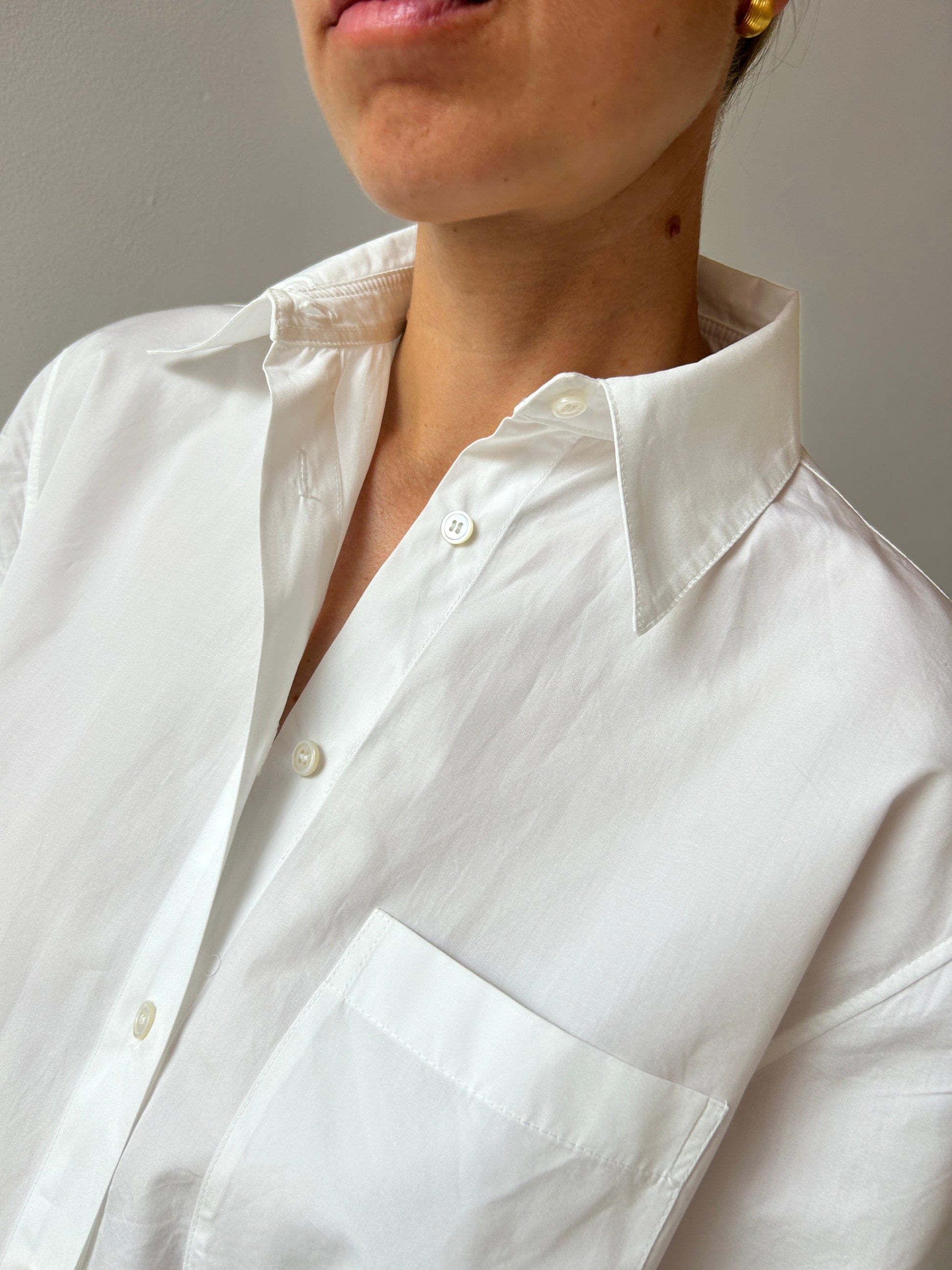 House Shirt, White CARMEN