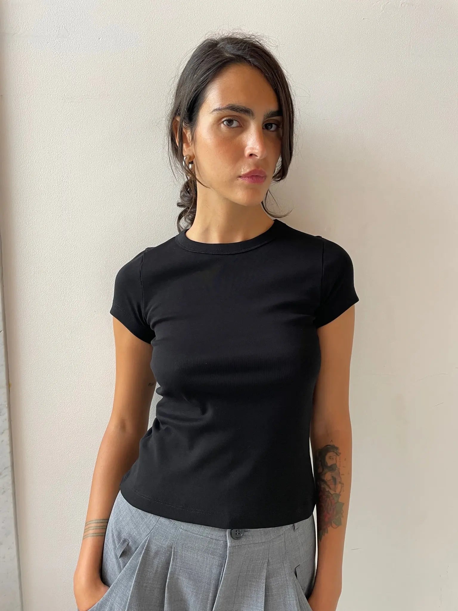 Car Baby Tee, Black FLORE FLORE