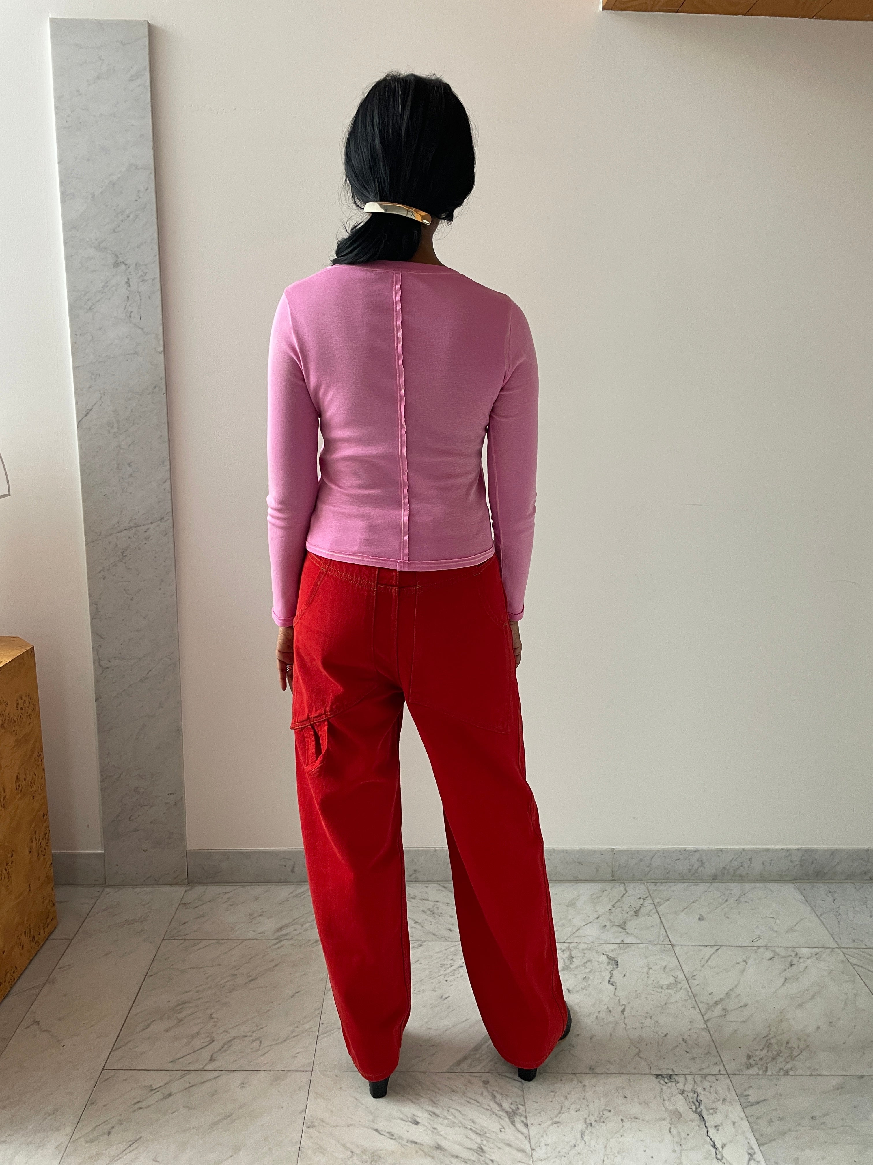 Double Knee Baggy Jean, Poppy – Carmen Amsterdam