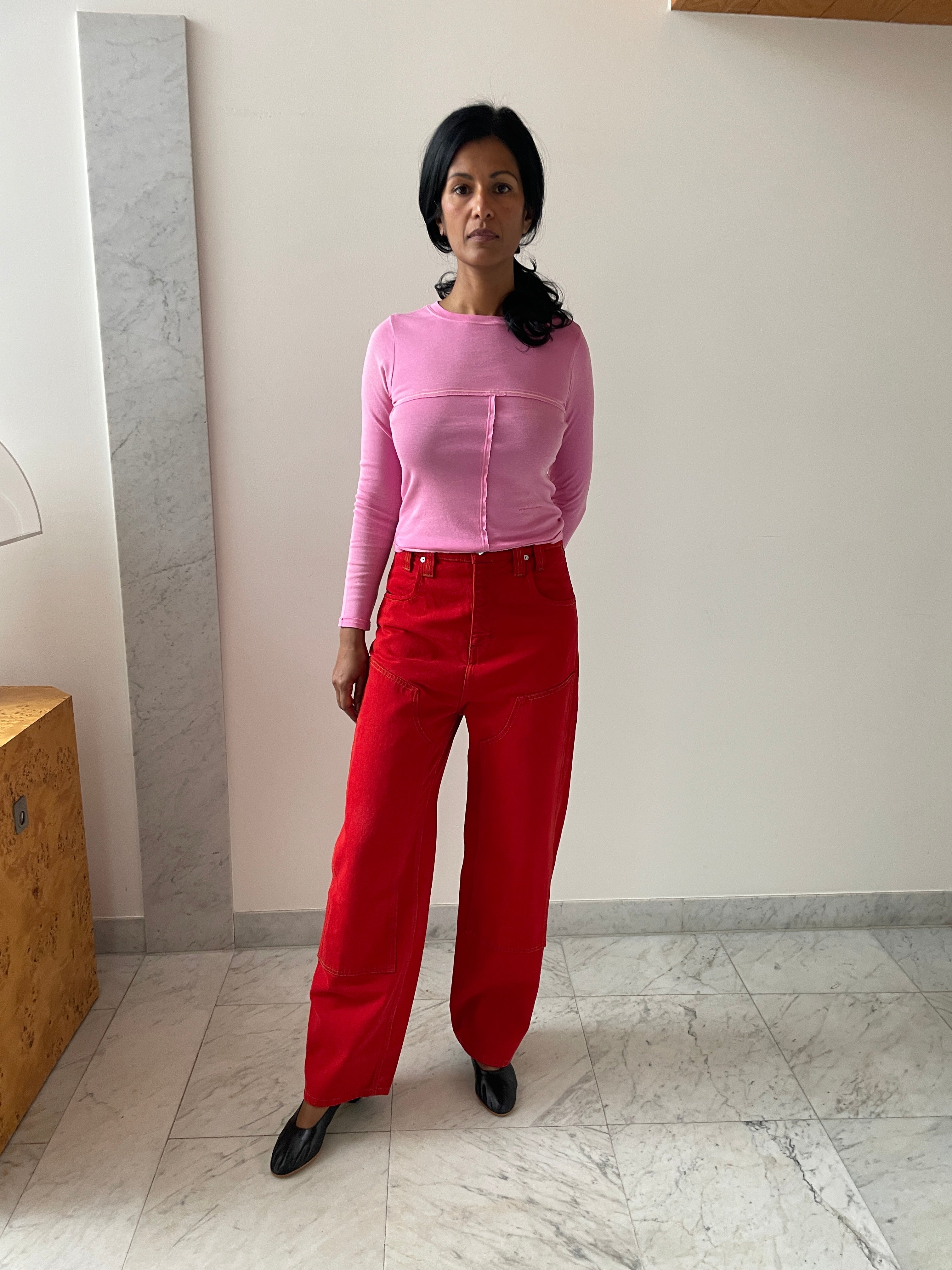 Double Knee Baggy Jean, Poppy – Carmen Amsterdam