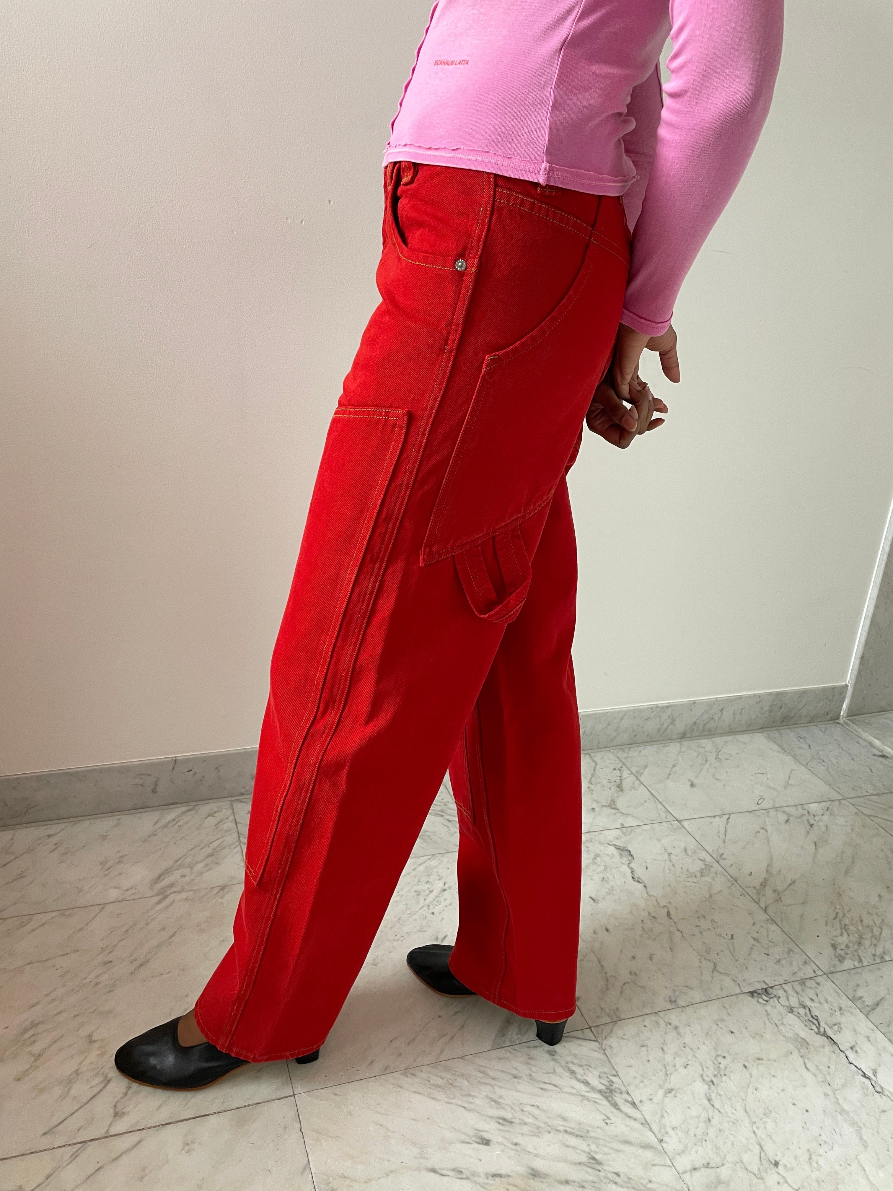 Double Knee Baggy Jean, Poppy – Carmen Amsterdam