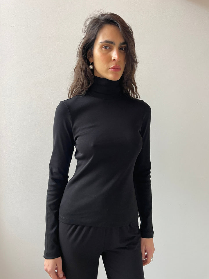 Dinah Turtleneck, Black FLORE FLORE