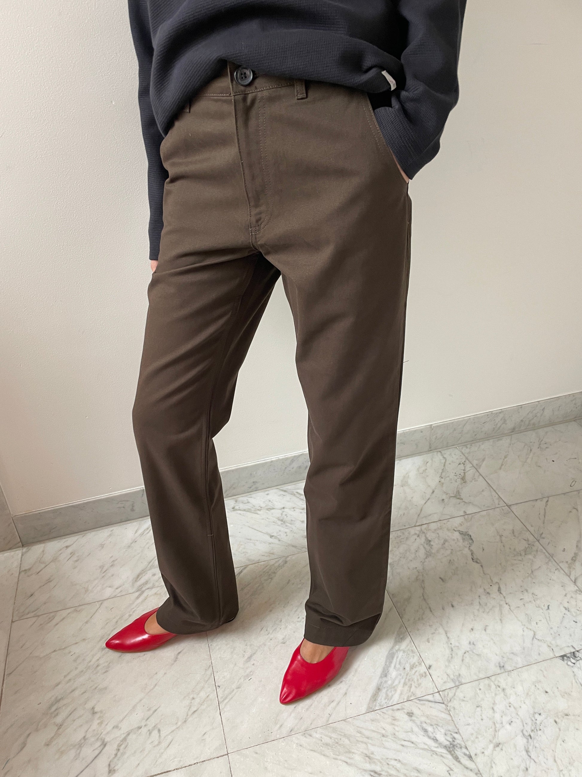 Sally Pants, Brown Bonne Suits